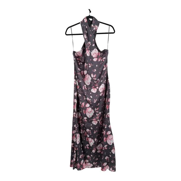Petal & Pup Mila Floral Halter Maxi dress gray size X-Large XL - Picture 2 of 10